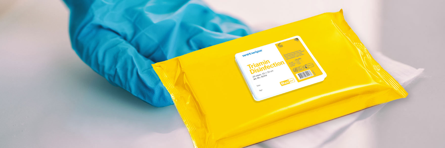 Wet Wipe Triamin Disinfection