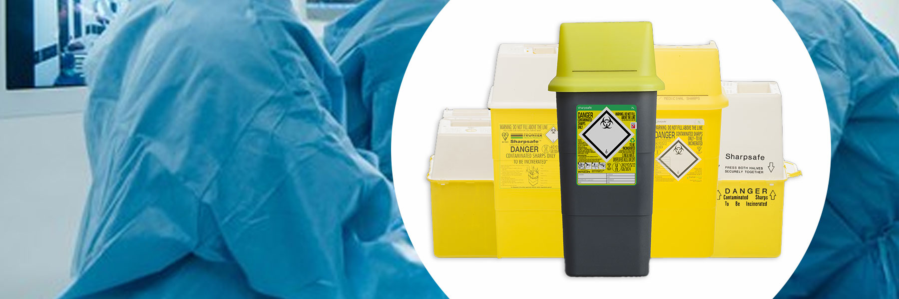 Sharpsafe®-behållare i återvunnet material